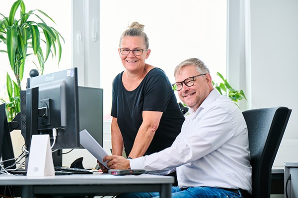 Dirk Schmidt und Grit Eichhorn, Team Einkauf
