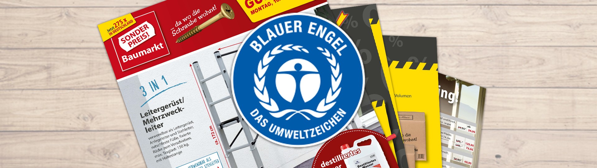 Blauer Engel: Das umweltfreundliche Blättle von Sonderpreis Baumarkt